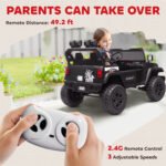 Ride on Truck Car with 2-Seater, 24V Electric Car with 4 Motors, Remote Control, Spring Suspension for 3-8 Years - Image 7