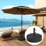 Patio Umbrella Base Holder, Heavy Duty Outdoor Umbrella Stand Base, Filled Up to 66lbs with Stand or 55lbs with Water for Garden, Poolside - Image 2