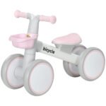 Balance Bike for Toddlers 1-3 Years with Adjustable Seat, Silent Wheels, No Pedal Bike