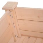 34'' Raised Garden Bed, Elevated Wooden Planter Box DIY Paint with Holes for Vegetables, Herb and Flowers Backyard Use - Image 8