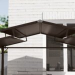 8 x 5ft Hardtop Grill Gazebo with Double Metal Roof, 2 Side Shelves and 4 Cup Holders for Patio Backyard Lawn Deck - Image 8