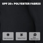 Outdoor Adirondack Chair Cushions Set of 2, Tufted High Back Patio Chair Cushions, Black - Image 5