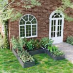 Steel Raised Garden Bed, Set of 5 Large Box Planters for Outdoor Plants Vegetables Flowers Herbs, 8x8x1ft, Gray - Image 2