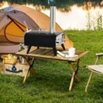 Pellet Wood Fired Pizza Oven, Outdoor Pizza Maker with 12" Rotating Stone, Peel and Waterproof Cover - Image 2