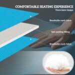 2 Piece Folding Chaise Lounge Pool Chairs with 5-level Reclining Back, Reading Hole, Side Pocket, Blue - Image 4