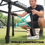 3ft Aluminum Small Folding Table, Portable Camping Table with Storage Bag, Carry Bag for Outdoor Picnic BBQ, Black - Image 6