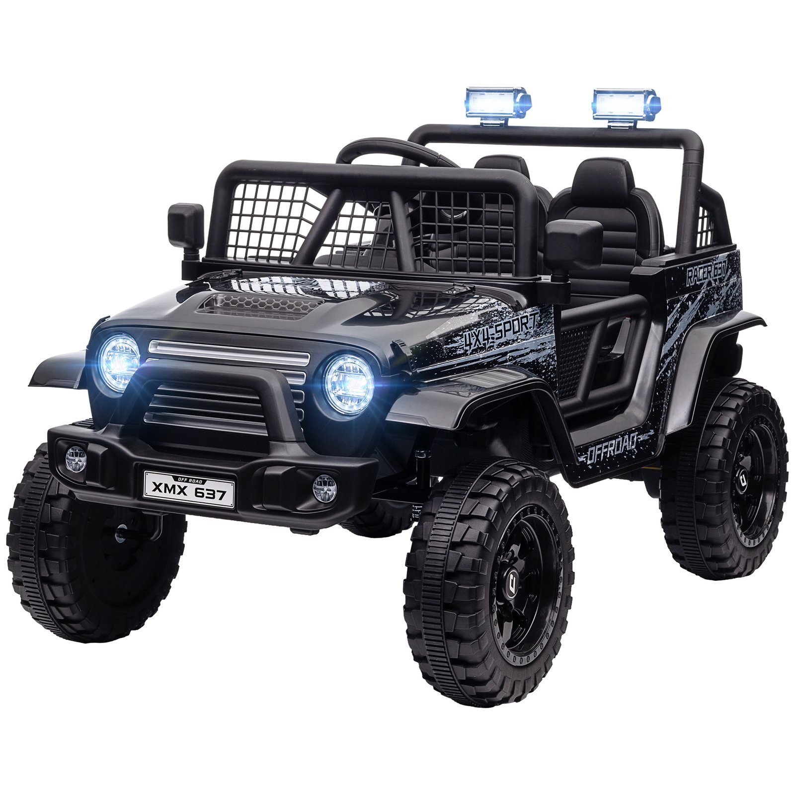 i9ia5819490882ac7.jpg 12V Ride on Car, Ride on Truck w/ Remote, 4 Suspension Wheels, 3 MPH Max Speed, Music, Horn & Lights - Image 1