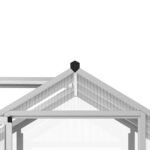 4' L x 6' W Walk-In Polycarbonate Greenhouse with Roof Vent,Greenhouse for Winter - Image 8