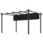 10' x 13' Retractable Pergola Canopy, Aluminum Pergola Sun Shade Shelter for Garden, Patio, Backyard, Deck
