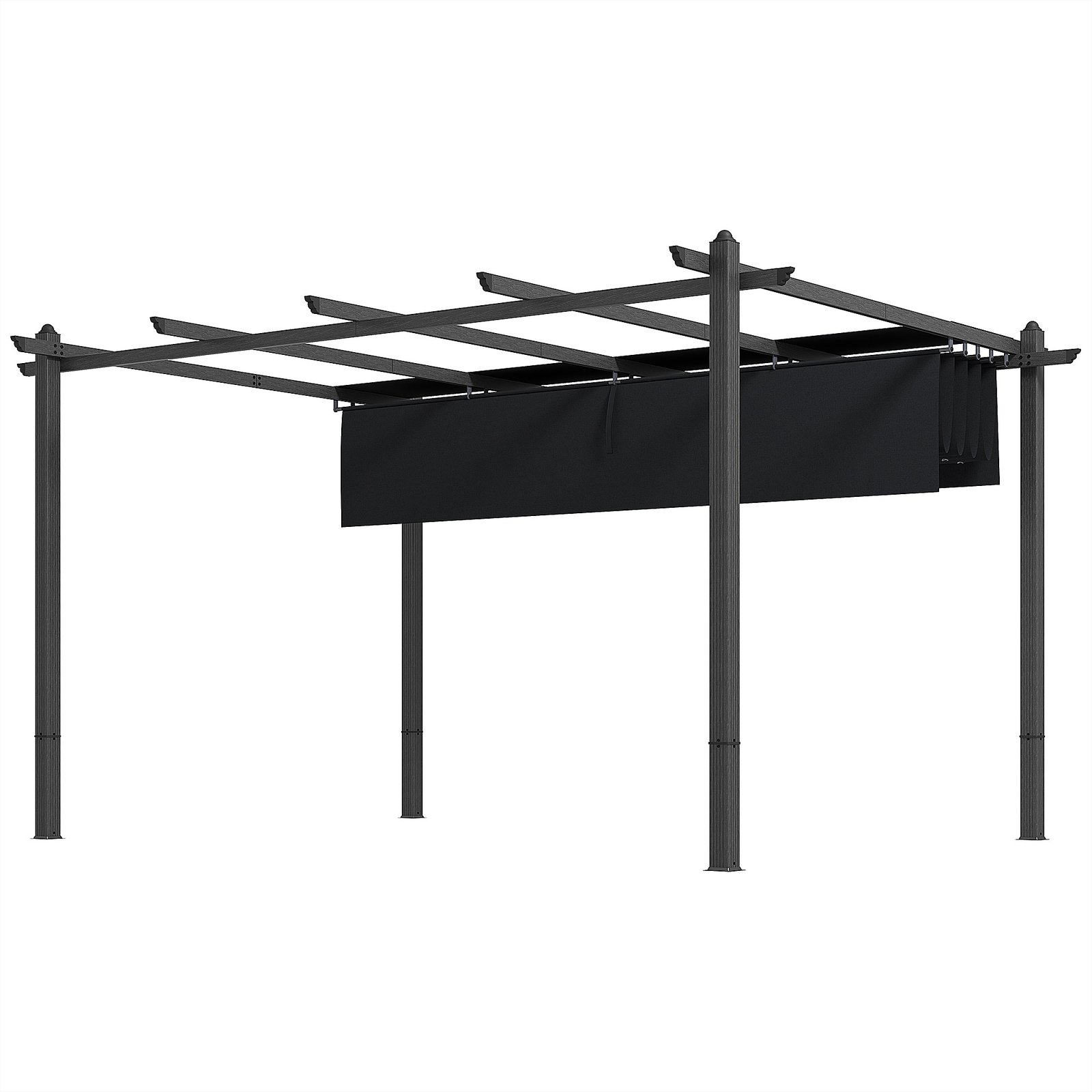 iYlfc918fc293d7a0.jpg 10' x 13' Retractable Pergola Canopy, Aluminum Pergola Sun Shade Shelter for Garden, Patio, Backyard, Deck - Image 1