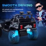 12V Ride on Car, Ride on Truck w/ Remote, 4 Suspension Wheels, 3 MPH Max Speed, Music, Horn & Lights - Image 5