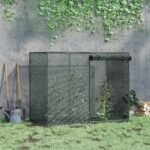 6 x 3ft Crop Cages for Garden, Plant Protectors from Animals, Storage Bag and 6 Ground Stakes, Black - Image 2