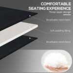 Folding Chaise Tanning Lounge Chair w/ 5-level Reclining Back, Reading Hole, Side Pocket, Headrest, Black - Image 4
