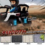12V Kids Ride On Truck, Battery Powered Electric UTV Vehicle with Rear Suspension, Remote Control for 3-5 Years - Image 8