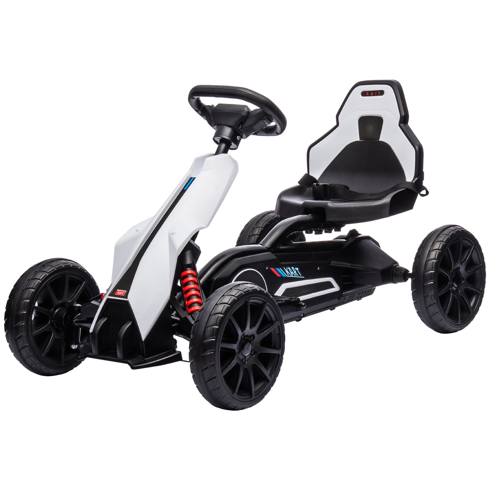 juu20c19494d30b03.jpg 12V Electric Go Kart for Kids, Ride On Toy with EVA Tires, 2 Speeds, Adjustable Seat, Safety Belt for 3-8 Years - Image 1
