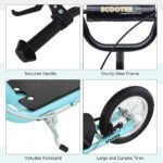 Teens Youth Scooter Ride On Toy with Adjustable Handlebar, Dual Brakes, and Inflatable Wheels For Kids 5+ - Image 6