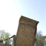 3-Piece Outdoor Gliders Set Bistro Set with Steel Frame, Tempered Glass Top Table for Patio, Garden, Light Mixed Brown - Image 7