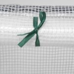 Portable Mini Greenhouse, Outdoor Garden with Large Zipper Doors and Water/UV PE Cover, 5.9' x 3' x 3', White - Image 8