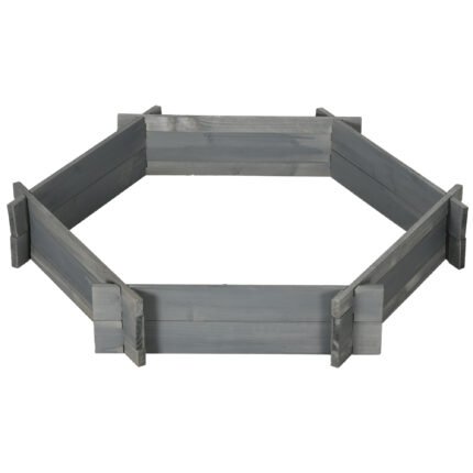 39" x 36" Screwless Raised Garden Bed with Hexagon Planter Box