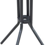 3 Piece Bar Height Outdoor Bistro Set for 2, Charcoal Gray - Image 8