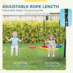 5-in-1 Kids Swing Set with Slide, Swings and Glider for Backyard, 770lbs Capacity, for Ages 3-8, Mixed Color - Image 6