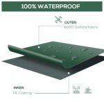 97" x 65" x 26" Heavy Duty Outdoor Sectional Sofa Cover, Waterproof Patio Furniture Cover for Weather Protection, Dark Green - Image 4
