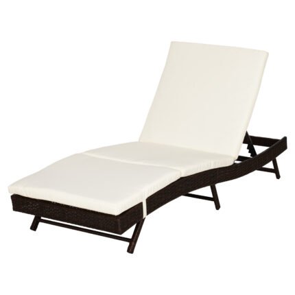 Patio Chaise Lounge with Pool Chair