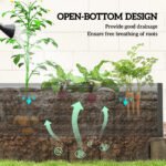 Galvanized Raised Garden Bed, Steel Outdoor Planters with Reinforced Rods, 71" x 36" x 23", Black - Image 4