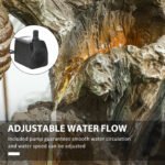 22.4" Outdoor Fountain, 3-Tier Resin Resin Bears and Honey Beehive Outdoor Waterfall Fountain with LED Lights, Pump - Image 5