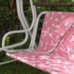 Kids Porch Swing, 2-Seater Patio Swing Bench with Safety Belts, Adjustable Canopy for Backyard, Garden, Pink - Image 8