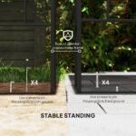 10' x 10' Outdoor Pergola Canopy, Metal Patio Canopy with Drainage Holes for Backyard, Garden - Image 5
