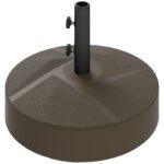 Patio Umbrella Base Holder, Heavy Duty Outdoor Umbrella Stand Base, Filled Up to 66lbs with Stand or 55lbs with Water for Garden, Poolside - Image 9