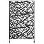 Decorative Outdoor Privacy Screen, See-Through Outdoor Divider/Separator with Twisted Branch Motif for Fun Shadows or Climbing Plant Trellis, Fence Panel for Garden Walkway, Backyard, 6.5FT - Image 7