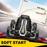 24V 7.5 MPH Electric Go Kart with Adjustable Seat, Slow Start - Image 8