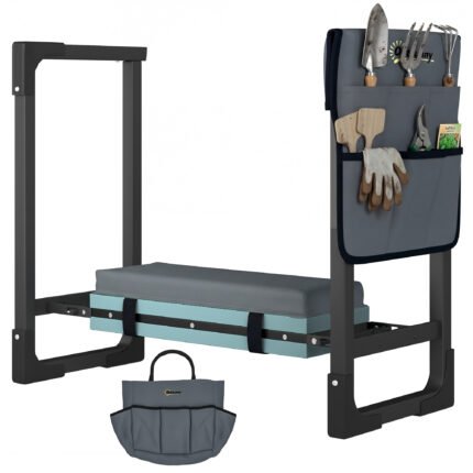 Garden Kneeler and Seat with Heavy Duty Foldable Gardening Stool
