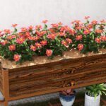 Galvanized Raised Garden Bed, Metal Planter Box with Legs, Storage Shelf and Bed Liner, Dark Brown - Image 8