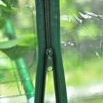 5' x 5' x 6' Mini Walk-in Greenhouse Kit, Portable Green House with 3 Tier Shelves, Roll-Up Door, and Weatherized Plastic Cover for Backyard Garden, Clear - Image 8