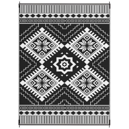 Reversible Outdoor Rug with Waterproof Plastic Straw