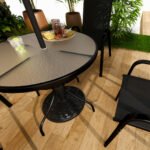 19" Patio Umbrella Base, 26 lbs Concrete Heavy Duty Umbrella Stand, Round Patio Umbrella Holder for 1.5"/1.9" Umbrella Poles for Outdoor, Lawn, Poolside - Image 7