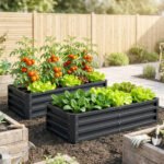 Galvanized Raised Garden Bed, 4' x 2' x 1' Metal Planter Box, for Growing Vegetables, Flowers, Herbs, Succulents, Gray - Image 2