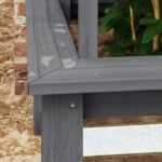 Wooden Raised Garden Bed with Trellis, Galvanized Planter Box Elevated Garden Bed for Garden, Patio, Gray - Image 8