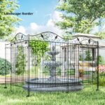 Garden Fence, 4 Pack, 44 in(H) x 12 ft(L) Folding Garden Fence Border, No Dig Ground Stake Metal Fence Panels for Outdoor Patio Yard Landscape - Image 7