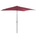 9' x 7' Solar Umbrella, LED Lighted Patio Umbrella for Table or Base with Tilt & Crank, Outdoor Umbrella for Garden, Deck, Backyard, Pool, Beach - Image 12