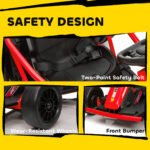 24V 7AH Kids Electric Go Kart, 8.1 MPH Battery Powered Drift Kart with Dual Motors, Soft Start for 8-12 Years - Image 8