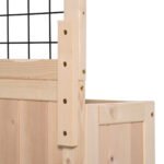 3-Tiers Raised Garden Bed with Trellis, 53" H Vertical Planter Box with Wheels & Back Storage Area, for Flowers, Vegetables, Herbs, Natural - Image 8