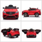 12V Toddler Ride On Car with Remote Control, Mercedes Benz AMG GLC63S Coupe, Electric Car with 2 Speed, MP3 Player, Light, Horn, Songs, Suspension - Image 8