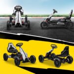 12V Electric Go Kart for Kids, Ride On Toy with EVA Tires, 2 Speeds, Adjustable Seat, Safety Belt for 3-8 Years - Image 8