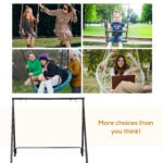 Metal Porch Swing Stand, Heavy Duty Swing Frame, Hanging Chair Stand Only, 528 LBS Weight Capacity, for Backyard, Patio, Lawn, Playground, Black - Image 5