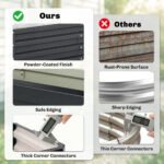 Galvanized Raised Garden Bed, 4' x 2' x 1' Metal Planter Box, for Growing Vegetables, Flowers, Herbs, Succulents, Gray - Image 6