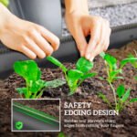 4.9' x 2' x 1' Galvanized Raised Garden Bed Kit, Metal Planter Box with Safety Edging, Dark Gray - Image 6